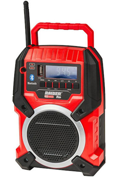 Raider 039716 Φορητό Ραδιόφωνο με Bluetooth και USB Κόκκινο