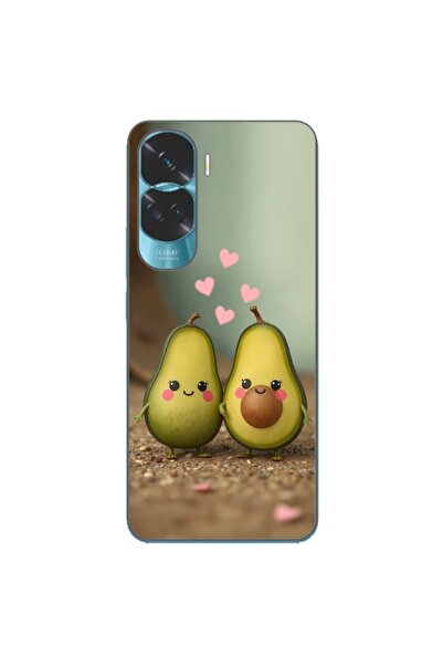 OEM Husa compatibila cu Honor 90 Lite 5G Silicon Gel Tpu Model Kawaii Avocado...