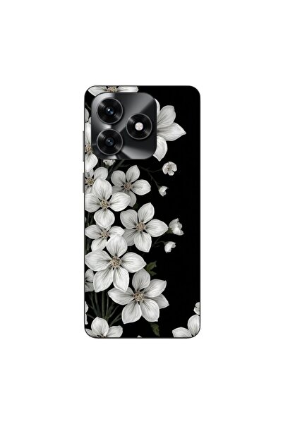 OEM Husa compatibila cu Honor X5c Plus Silicon Gel Tpu Model Pure White Flowers