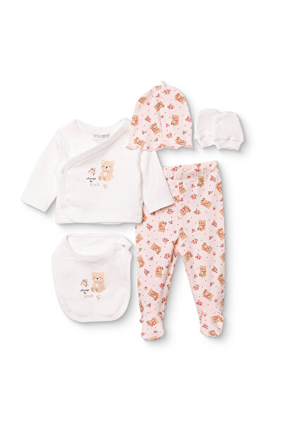 ebebek Hello Baby HelloBaby Kız Bebek 5li Hastane Çıkışı Dinozor Baskılı Çıtç...