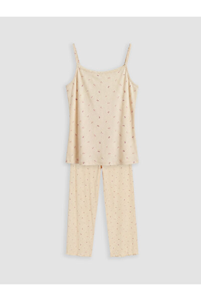 LC Waikiki U Neck Floral Women's Pyjamas Set