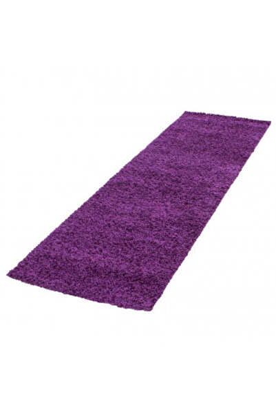 AYYILDIZ Covor Shaggy, Life unicolor, 80 x 250 cm, Violet, Polipropilen, Oeko...