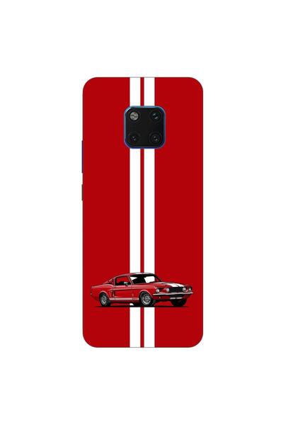 OEM Husa compatibila cu Huawei Mate 20 Pro Silicon Gel Tpu Model Red Mustang