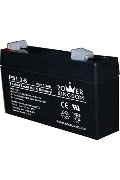 Other Power Kingdom PS1.3-6 Μπαταρία UPS με χωρητικότητα 1.3Ah και τάση 6V 1 ...