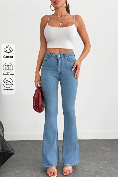 XRAY JEANS Women's Spanish Flare Ice Blue Jeans