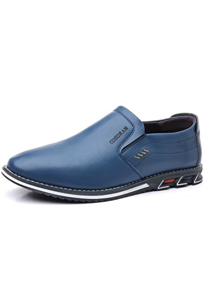 OEM Casual business slip-on shoes for men, blue 44