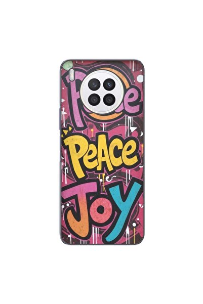 OEM Husa compatibila cu Huawei Nova 8i Silicon Gel Tpu Model Peace and Joy Gr...