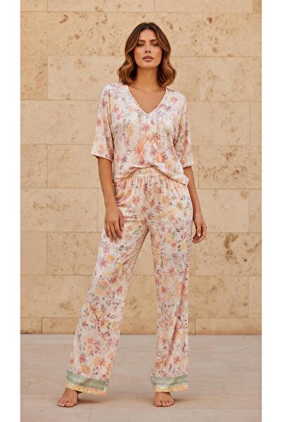 Nouche Palm Tree Pattern Pajama Set