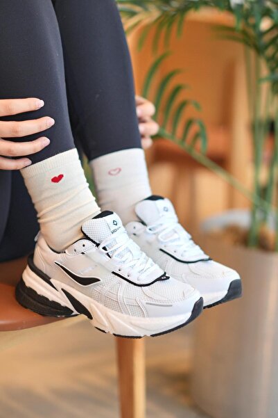 Elvin Shoe Women's White Black Sneaker Casual Sports Shoes 044