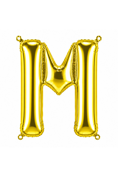 BeySüS Letter m Foil Balloon Gold Color (100 cm)