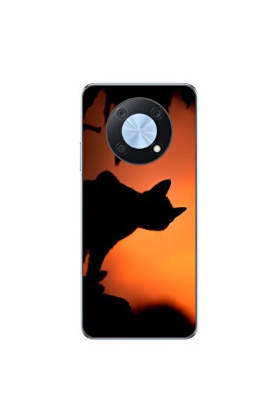 OEM Husa compatibila cu Huawei Nova Y90 Silicon Gel Tpu Model Halloween Pisic...