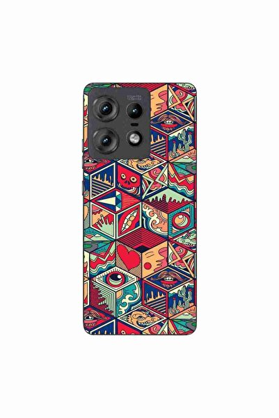 OEM Husa compatibila cu Motorola Edge 50 Pro Silicon Gel Tpu Model Pop Art Ge...