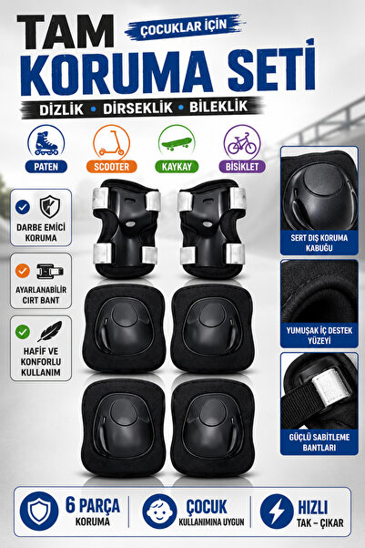 YILDIRIM OYUNCAK Çocuk Koruma Seti Dizlik Dirseklik Bileklik – Paten Scooter ...