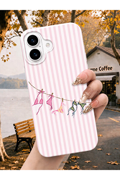 OVADA İphone 16 Uyumlu Bikini Desenli Telefon Kılıfı
