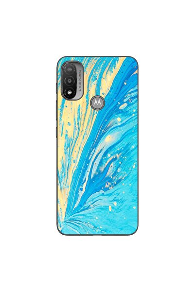 OEM Θήκη συμβατή με Motorola Moto E20 Σιλικόνης Gel TPU Μοντέλο Aqua Bloom