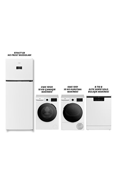 Beko 970477 EB BUZDOLABI - CMX 10120 ÇAMAŞIR - KMX 1001 KURUTMA - B 710 B BUL...