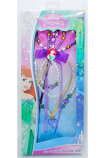 Disney Frozen Sihirli değnek şeklinde 4 adet bileklik ve zincir seti.