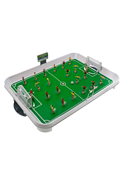 Brius Joc fotbal de masa cu jucatori pe arc, set complet cu 22 figurine si ta...