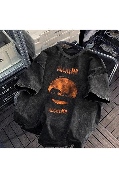 bellanova Unisex Oversize Printed T-Shirt Streetwear Comfortable Fit Daily Pr...