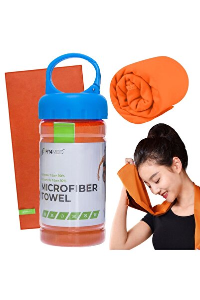 Mardil Cooling Towel UV50+ Microfiber 100x30 cm Orange, sports towel instant ...