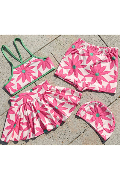 By Piera Devojčin Brzo se suši 4-dijelni bikini kupaći kostim set 86670