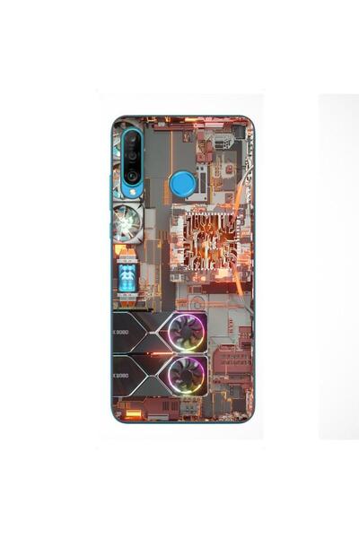 OEM Калъф, съвместим с Huawei P30 Lite, силиконов гел TPU, модел за дънна платка