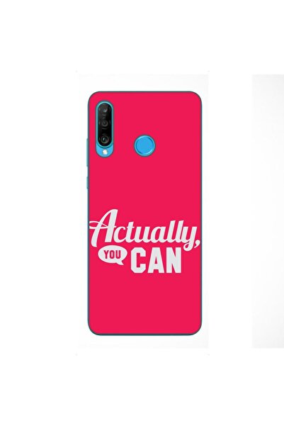 OEM Husa compatibila cu Huawei P30 Lite Silicon Gel Tpu Model Mesaj Actually ...