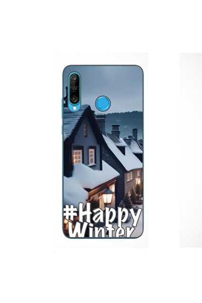 OEM Husa compatibila cu Huawei P30 Lite Silicon Gel Tpu Model Happy Winter