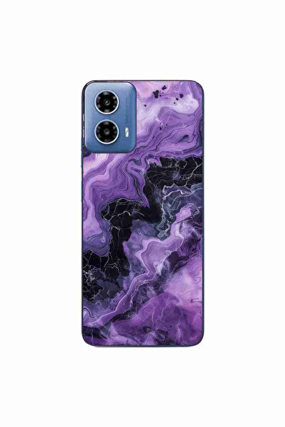 OEM Husa compatibila cu Motorola Moto G34 Silicon Gel Tpu Model Abstract Purp...