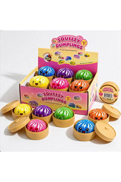hey Jucărie squishy tip gălușcă de 9cm cu dungi albe.