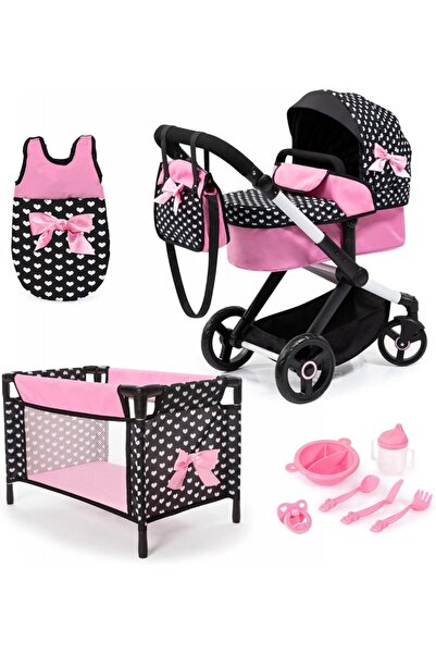 Bayer Set carucior 2in1 transformabil pentru papusi Xeo Mega set cu patut de ...