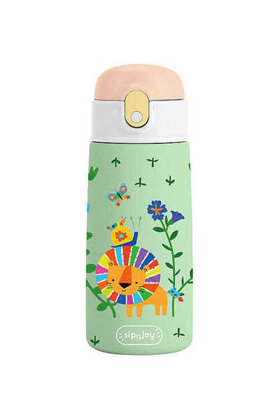 SipnJoy - Sipsquad Çocuk Su Termosu 480 Ml - Lively Roar 1000-480-04