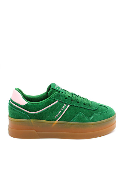 Tommy Hilfiger Γυναικεία The Greenwich Sneakers Πράσινα Tommy Jeans EN0EN0273...