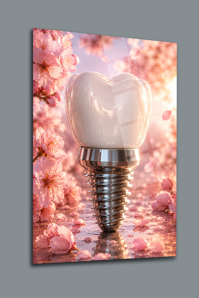 glassartdesign Tabloul de sticlă dentară-7 Tabloul Poliklinikii Dentare