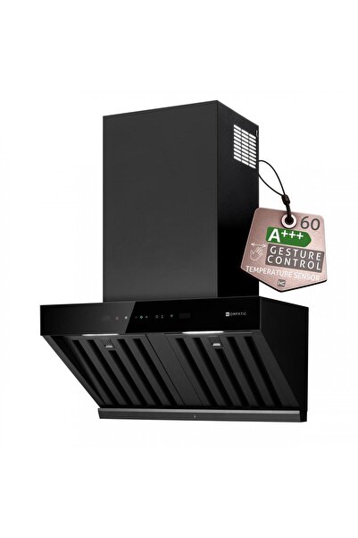 Kompatic Απορροφητήρας κουζίνας Turbionaire Kori 60 KPKR60WB, Επιτοίχιος, Μοτ...