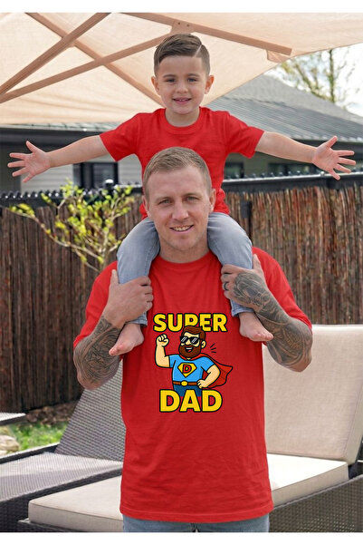 LORVEX Koncept za Dan očeva - Super tata majica, oversized, 100% pamučna majica