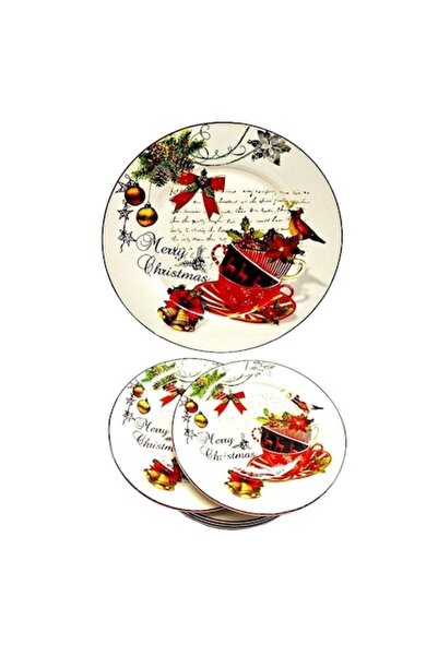 OEM Porcelain Tableware Set, 7 Pieces, Christmas Design, 27x19cm