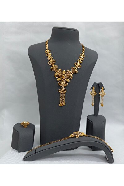 Generic Full Jewelry Set for Women - Necklace Earrings Ring and Bracelet - We...