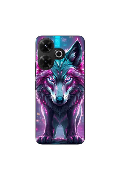 OEM Θήκη συμβατή με Xiaomi Redmi 13 4G Σιλικόνης Τζελ TPU Μοντέλο Cyberpunk Wolf