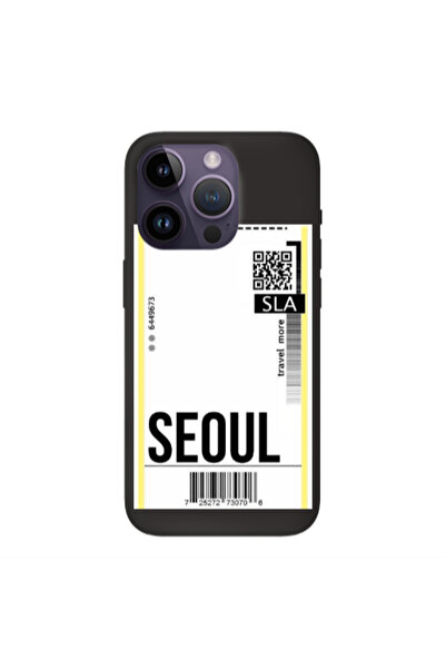 Other Apple iPhone 14 Pro Seoul Travel More Black Colored Silicone TPU Θήκη