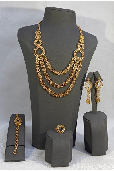 Generic Full Jewelry Set for Women - Necklace Earrings Ring and Bracelet - We...