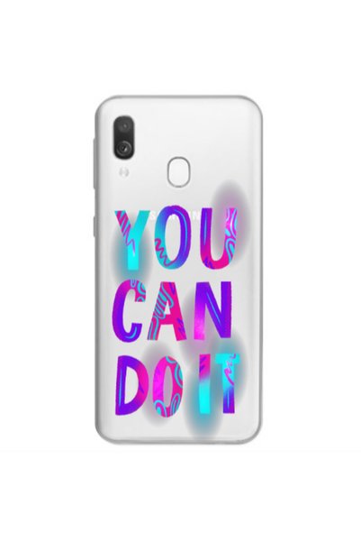 Other Samsung A40 You Can Doit Transparent Silicone TPU Θήκη