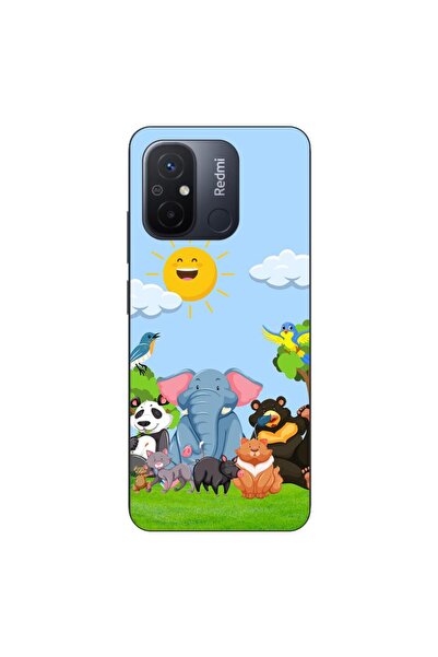 OEM Case compatible with Xiaomi Redmi 12C Silicone Gel Tpu Jungle Friends Pat...