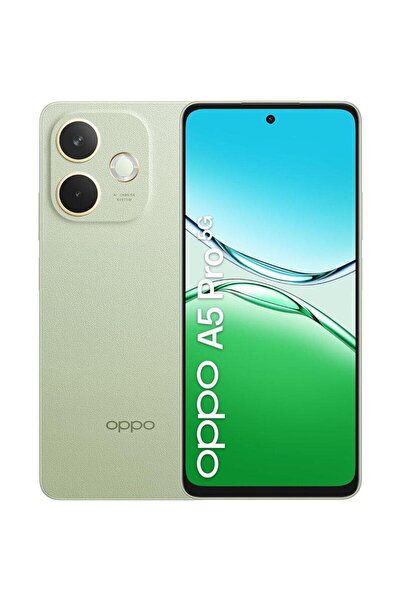OPPO Telefon mobil A5 Pro, Dual SIM, 8GB RAM, 256GB, 5G, Verde Olive