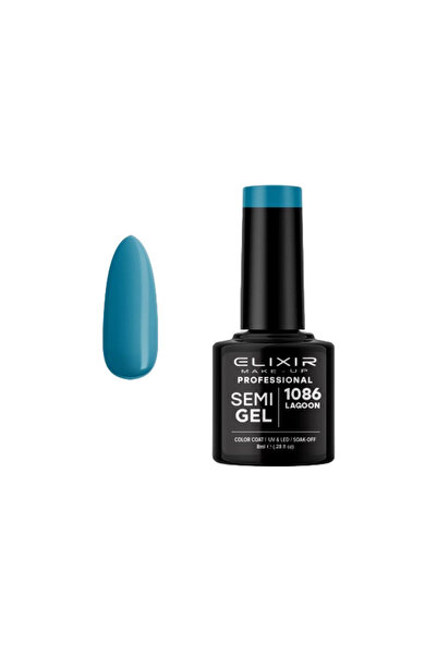Elixir SEMI GEL (ΗΜΙΜΟΝΙΜΟ ΒΕΡΝΙΚΙ) - 1086 (LAGOON) 8ML