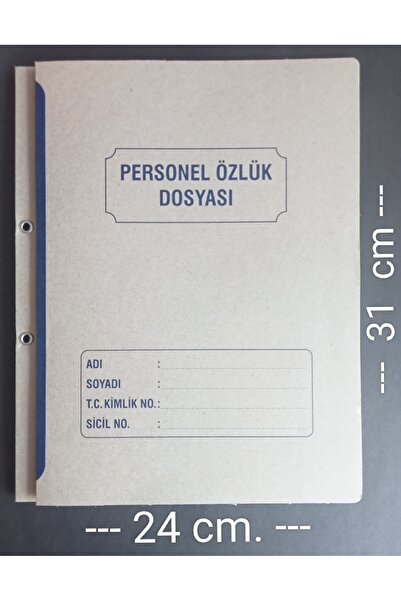 DEFTERSAN Personel Özlük Dosyası 25 Adet Kraft kapsüllü