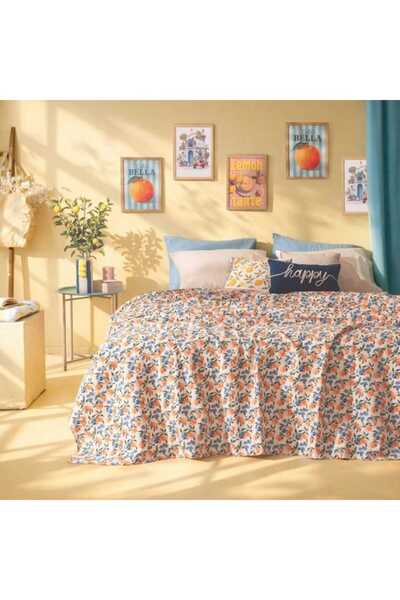 Evidea Soft Capri Çift Kişilik Pike - Renkli - 200x220 cm
