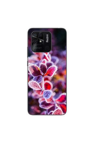 OEM Husa compatibila cu Xiaomi Redmi 10C Silicon Gel Tpu Model Flori Inghetate