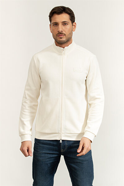 EA7 Erkek Fermuarlı Sweatshirt Çok Renkli