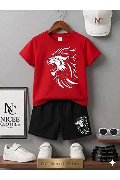 NC Nicee Clothes TRICOU ȘI PANTALONI SCURȚI DE VARĂ PENTRU COPII UNISEX (IMPR...